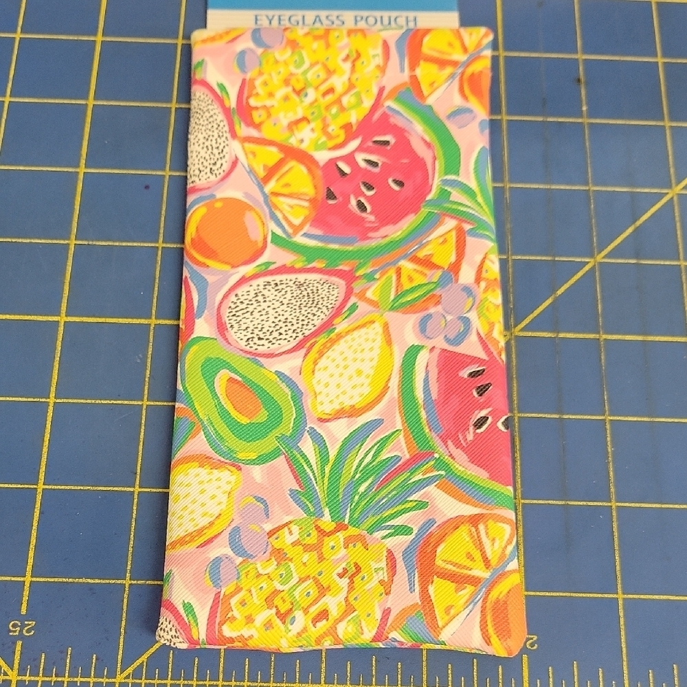 Colorful Fruit Eyeglass Pouch Case 7.5" x 3.5"